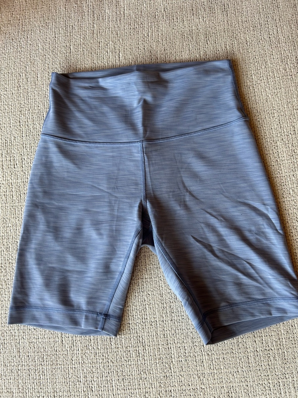 lululemon athletica High-Rise Bike Shorts in Heathered Blue-Gray